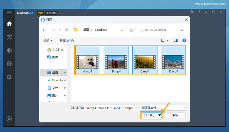 批量處理視頻通用操作過程 - 打開文件