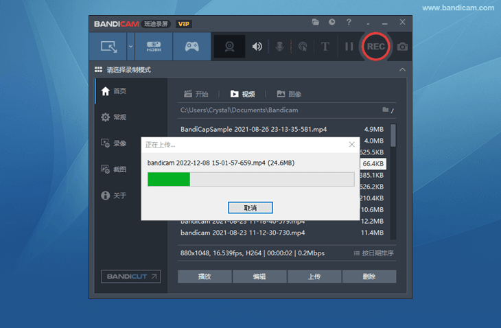 Bandicam 上傳到 Google 云端硬盤 - Bandicam（班迪錄屏）
